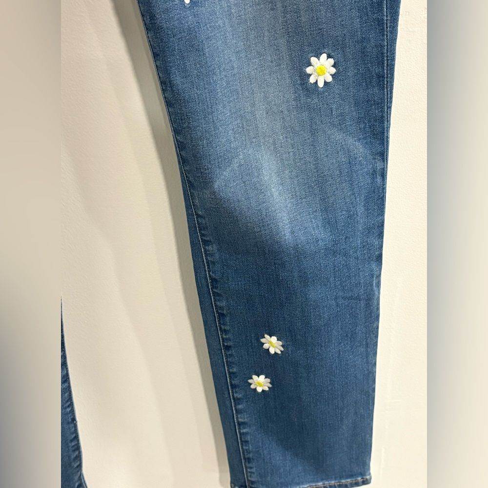 J. Crew Denim Boyfriend Jeans with Floral Embroidered Accents - Picture 11 of 15